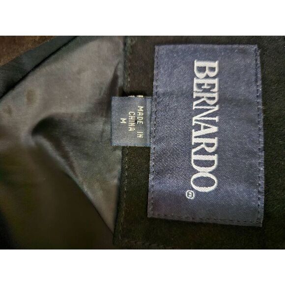 Bernardo black suede jacket.  Size M. - Picture 4 of 4